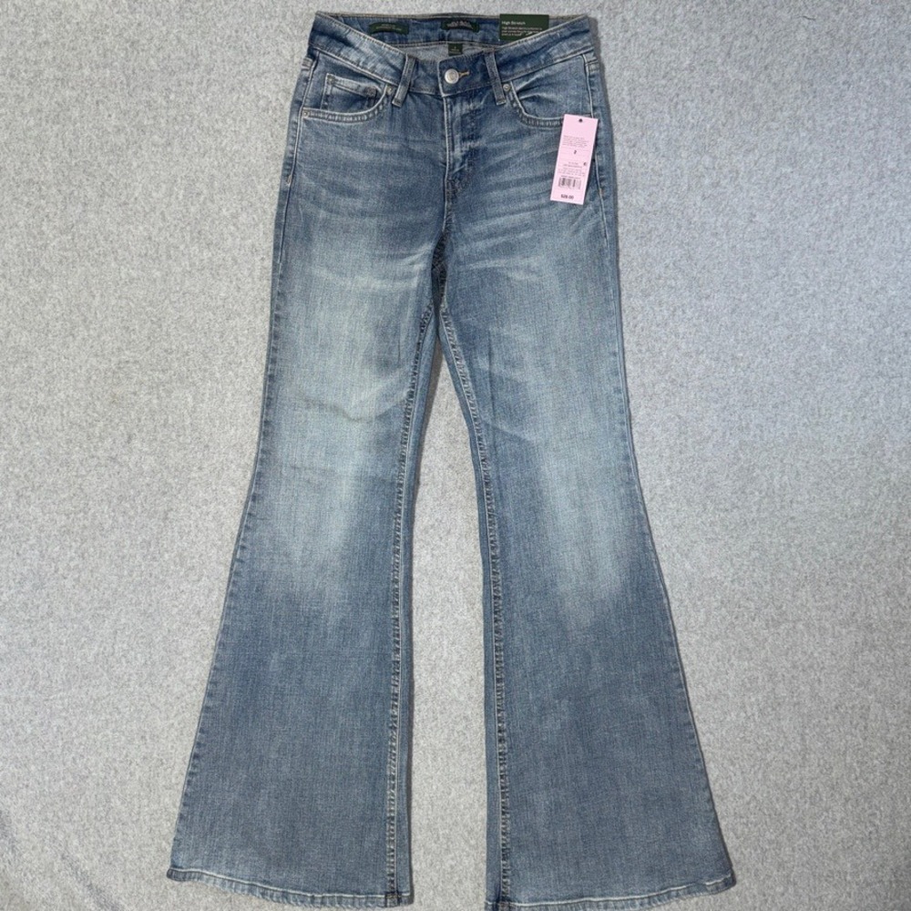 Wild Fable Mid-Rise Flare Jeans Size 2 Y2K High-Stretch Bell Bottoms